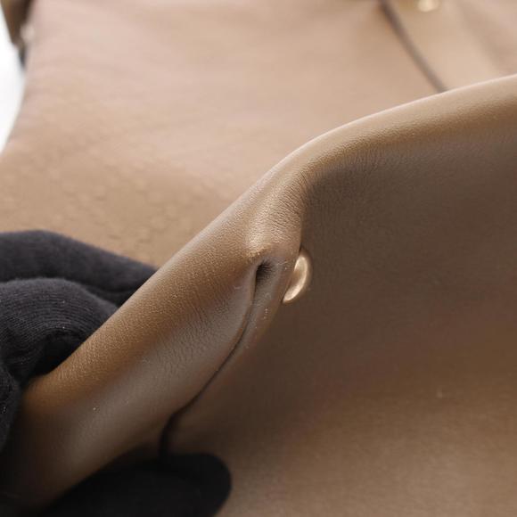 Gucci GG Crystal Tote Bag, Leather, Women's, Brown, 327793 - Picture 8 of 11